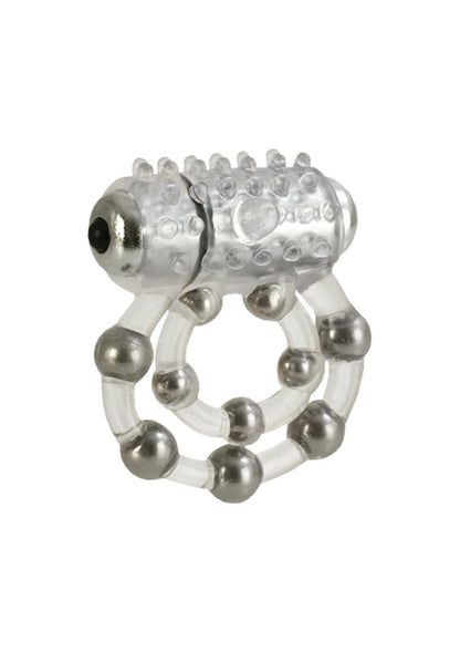 Bestel: 10 Bead Maximus Ring by CalExotics - bij Happytoys: de erotische sex webshop | liever Happy dan Easy ⭐⭐⭐⭐⭐ - Default Title - 13341 - CLEAR