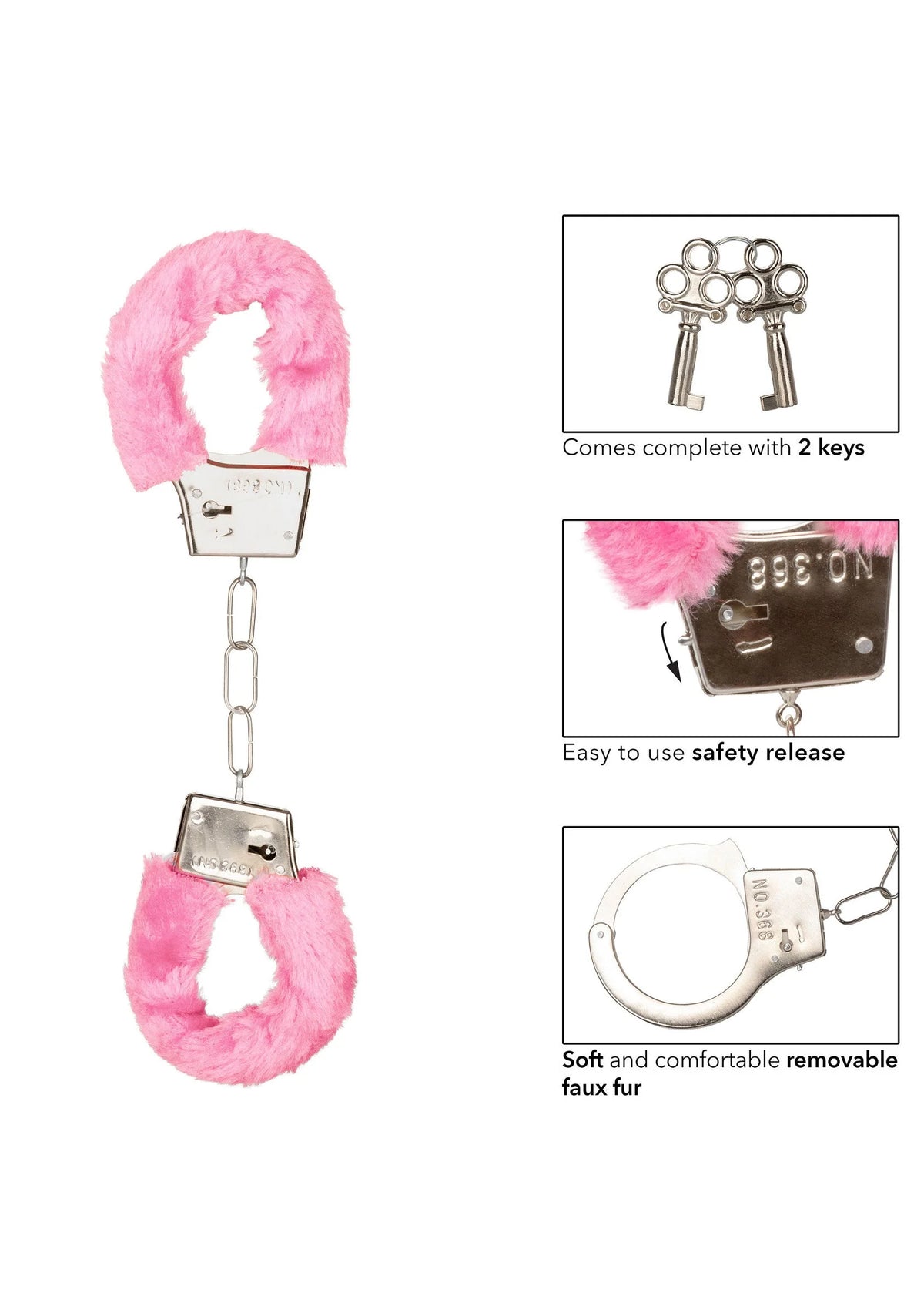 Bestel: Playful Furry Cuffs by CalExotics - bij Happytoys: de erotische sex webshop | liever Happy dan Easy ⭐⭐⭐⭐⭐