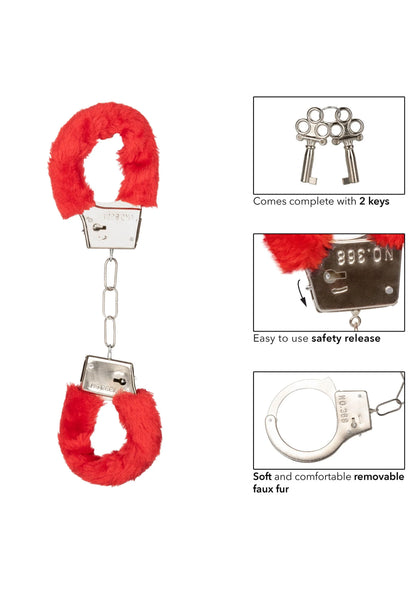 Bestel: Playful Furry Cuffs by CalExotics - bij Happytoys: de erotische sex webshop | liever Happy dan Easy ⭐⭐⭐⭐⭐