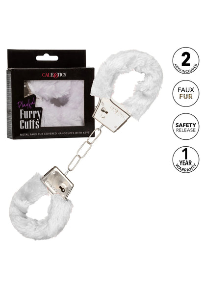 Bestel: Playful Furry Cuffs by CalExotics - bij Happytoys: de erotische sex webshop | liever Happy dan Easy ⭐⭐⭐⭐⭐