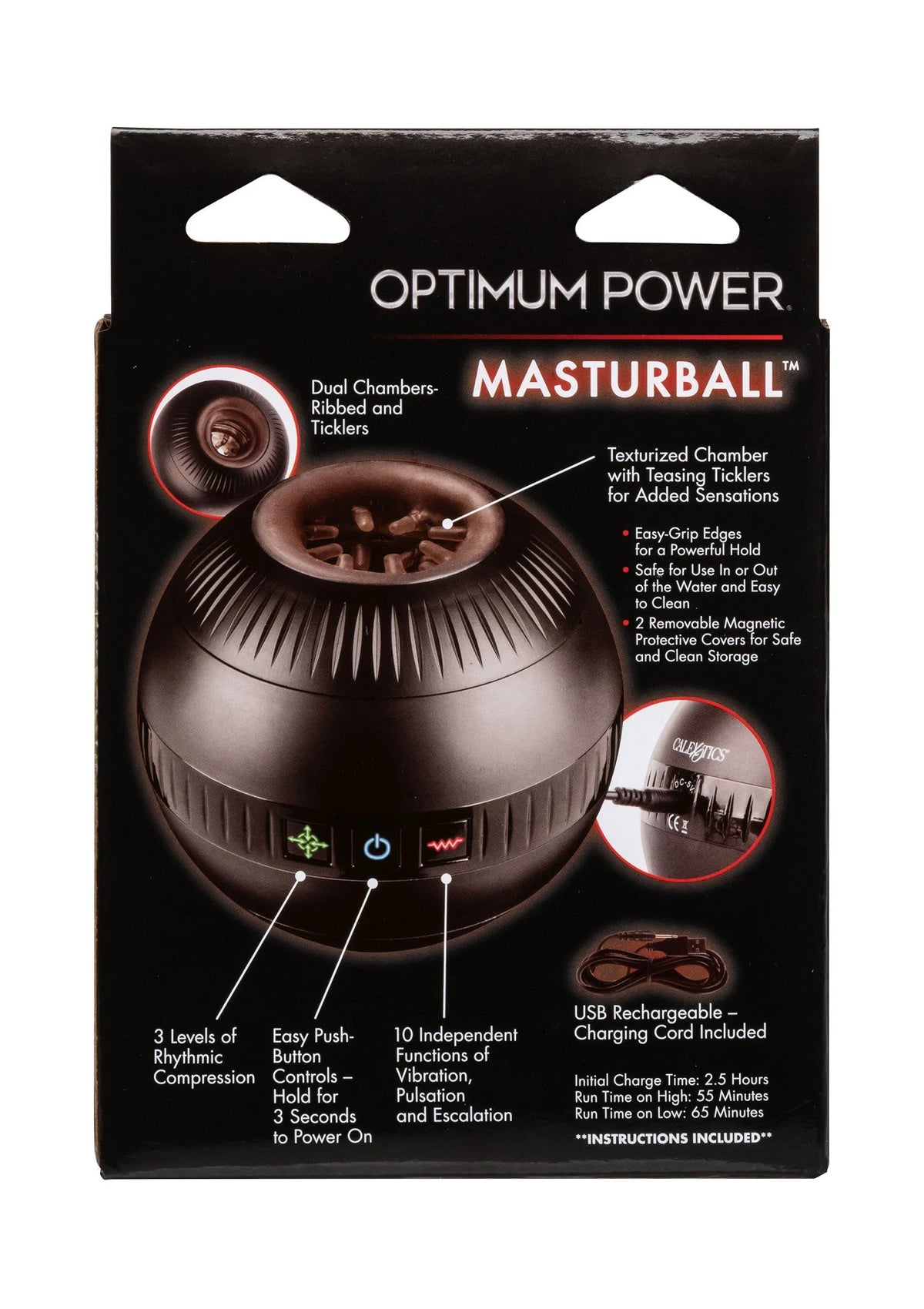 Bestel: Optimum Power Masturball by CalExotics - bij Happytoys: de erotische sex webshop | liever Happy dan Easy ⭐⭐⭐⭐⭐
