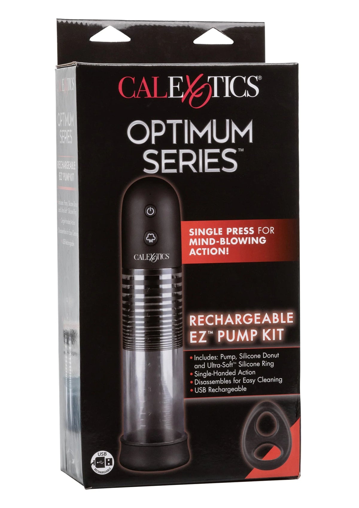 Bestel: Optimum Series Rechargeable EZ Pump Kit by CalExotics - bij Happytoys: de erotische sex webshop | liever Happy dan Easy ⭐⭐⭐⭐⭐