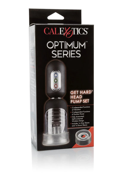 Bestel: Optimum Series Get Hard Head Pump Set by CalExotics - bij Happytoys: de erotische sex webshop | liever Happy dan Easy ⭐⭐⭐⭐⭐