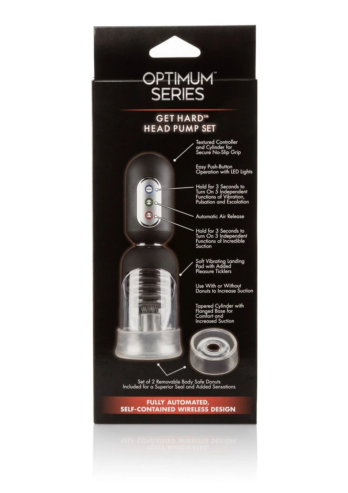 Bestel: Optimum Series Get Hard Head Pump Set by CalExotics - bij Happytoys: de erotische sex webshop | liever Happy dan Easy ⭐⭐⭐⭐⭐