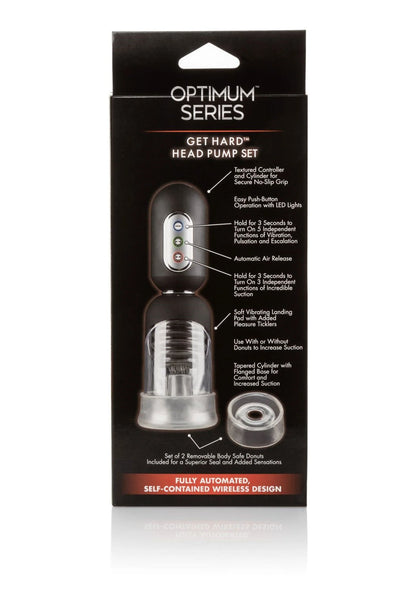 Bestel: Optimum Series Get Hard Head Pump Set by CalExotics - bij Happytoys: de erotische sex webshop | liever Happy dan Easy ⭐⭐⭐⭐⭐