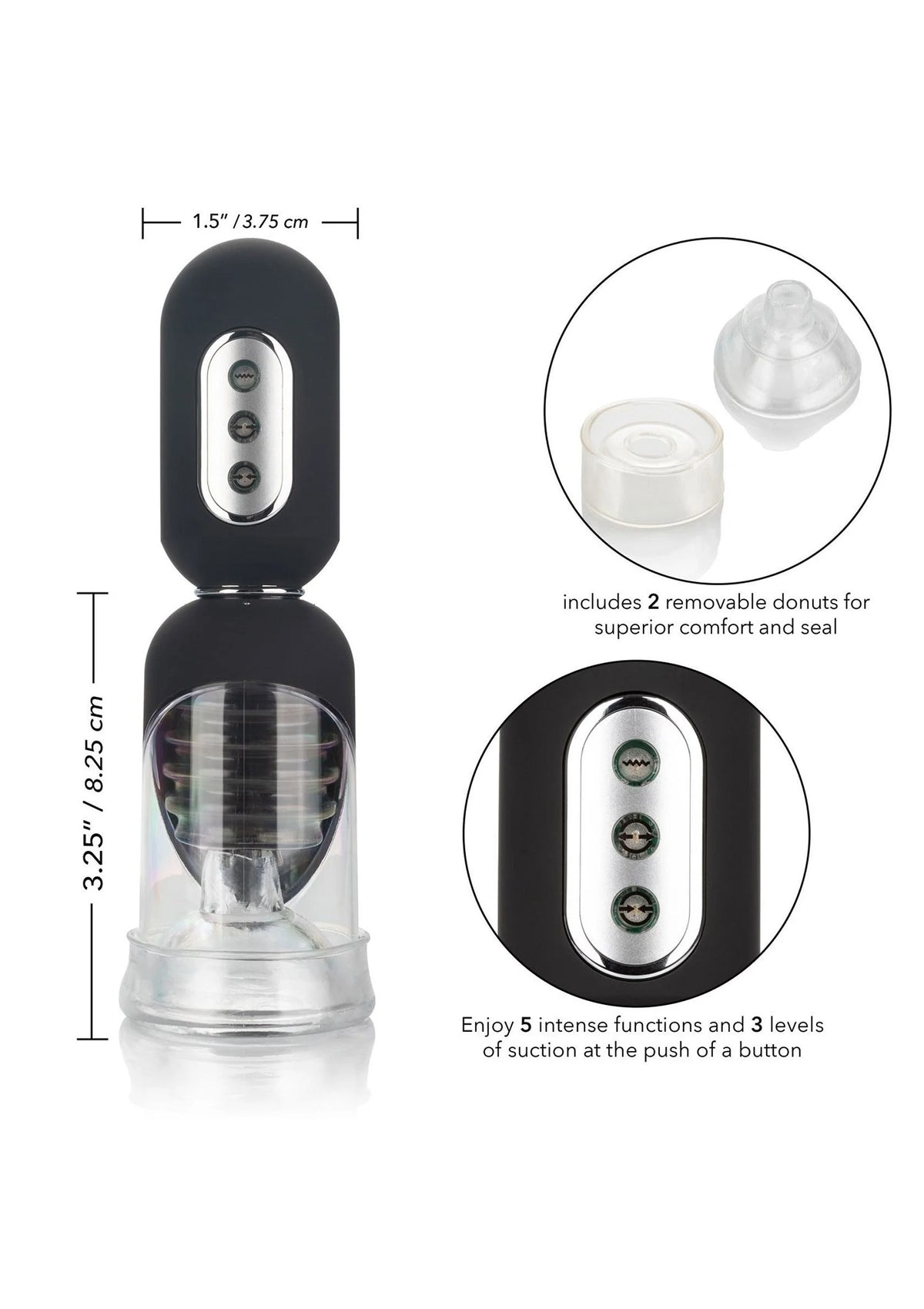 Bestel: Optimum Series Get Hard Head Pump Set by CalExotics - bij Happytoys: de erotische sex webshop | liever Happy dan Easy ⭐⭐⭐⭐⭐