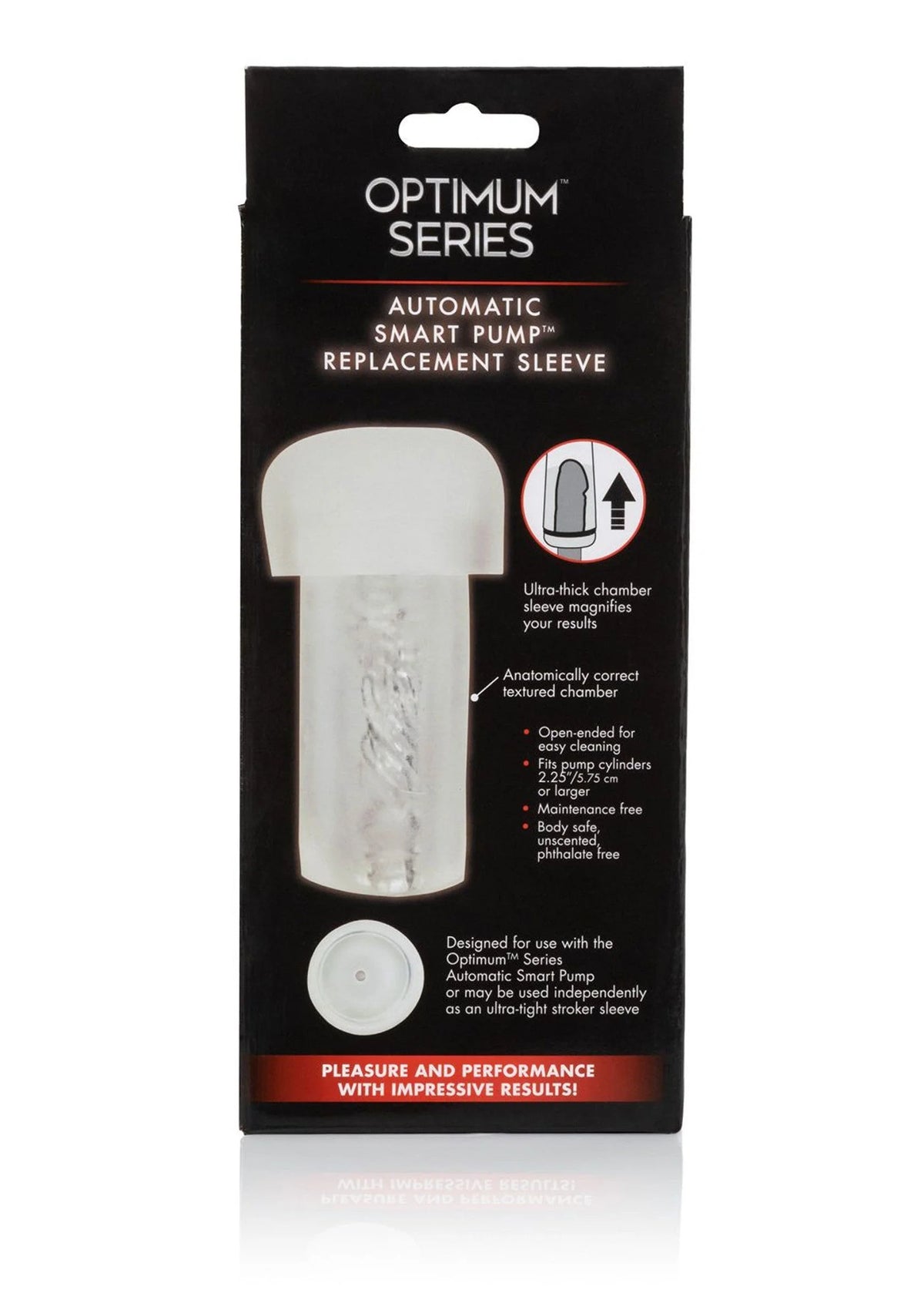 Bestel: Optimum Series Automatic Smart Pump Replacement Sleeve by CalExotics - bij Happytoys: de erotische sex webshop | liever Happy dan Easy ⭐⭐⭐⭐⭐