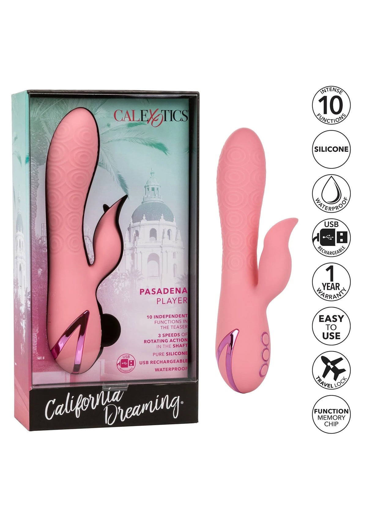 Bestel: California Dreaming Pasadena Player by CalExotics - bij Happytoys: de erotische sex webshop | liever Happy dan Easy ⭐⭐⭐⭐⭐