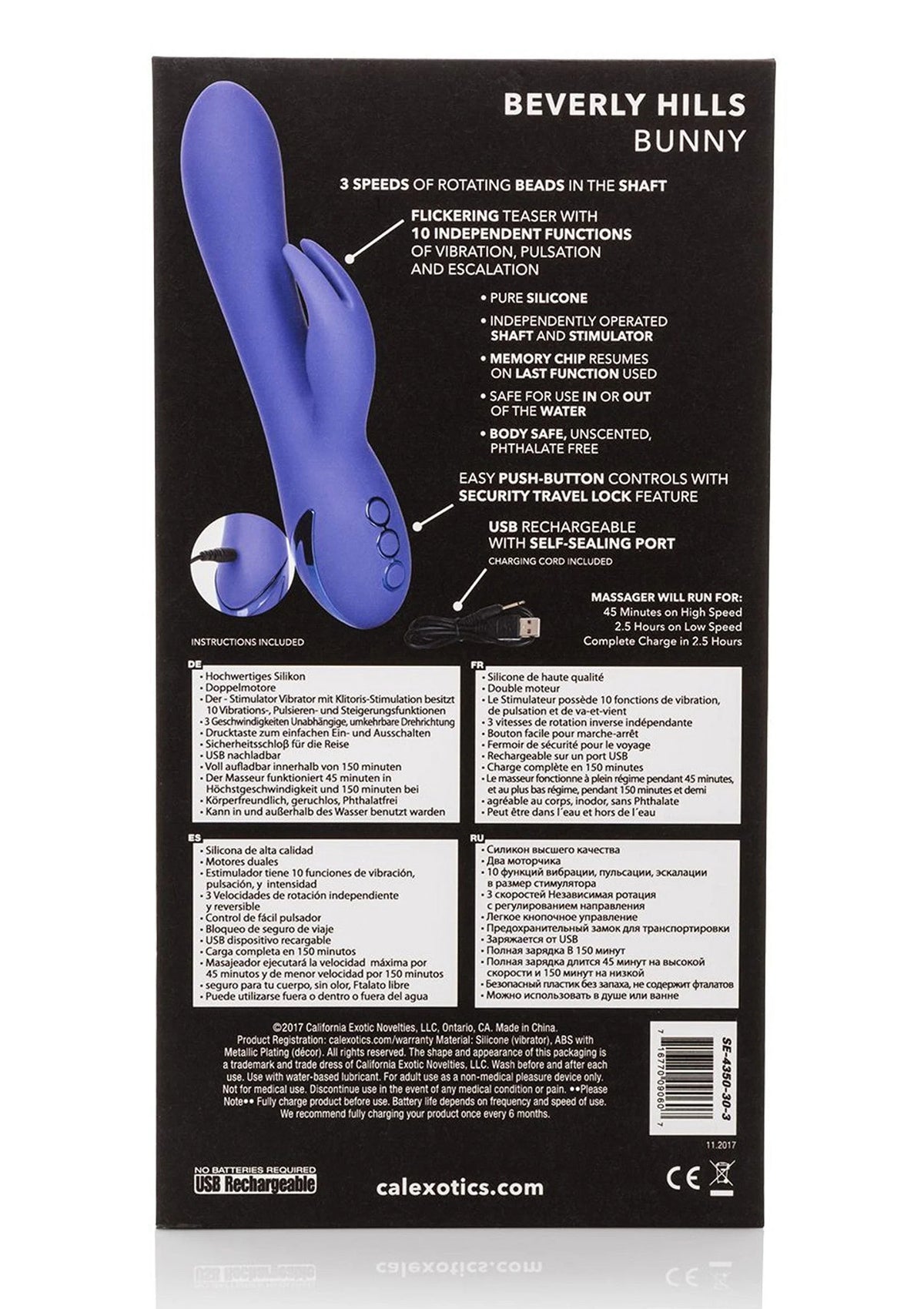 Bestel: Beverly Hills Bunny by CalExotics California Dreaming - bij Happytoys: de erotische sex webshop | liever Happy dan Easy ⭐⭐⭐⭐⭐
