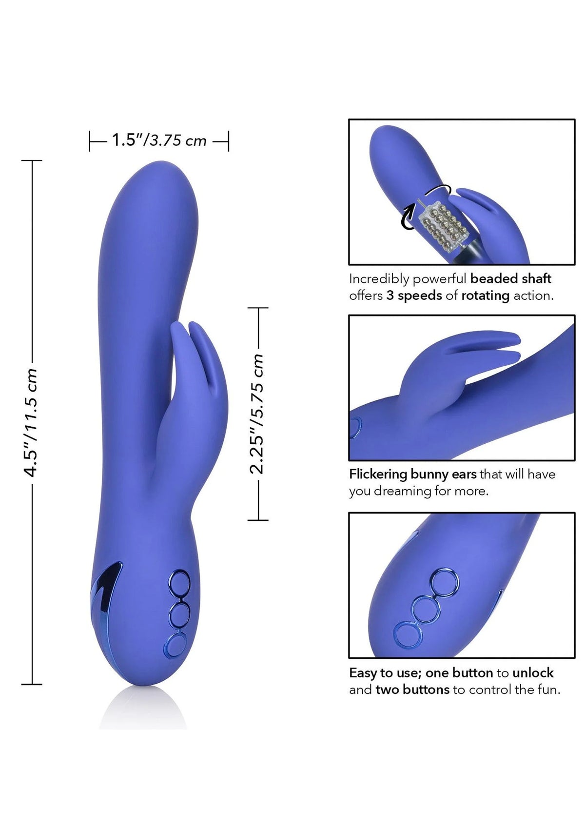 Bestel: Beverly Hills Bunny by CalExotics California Dreaming - bij Happytoys: de erotische sex webshop | liever Happy dan Easy ⭐⭐⭐⭐⭐