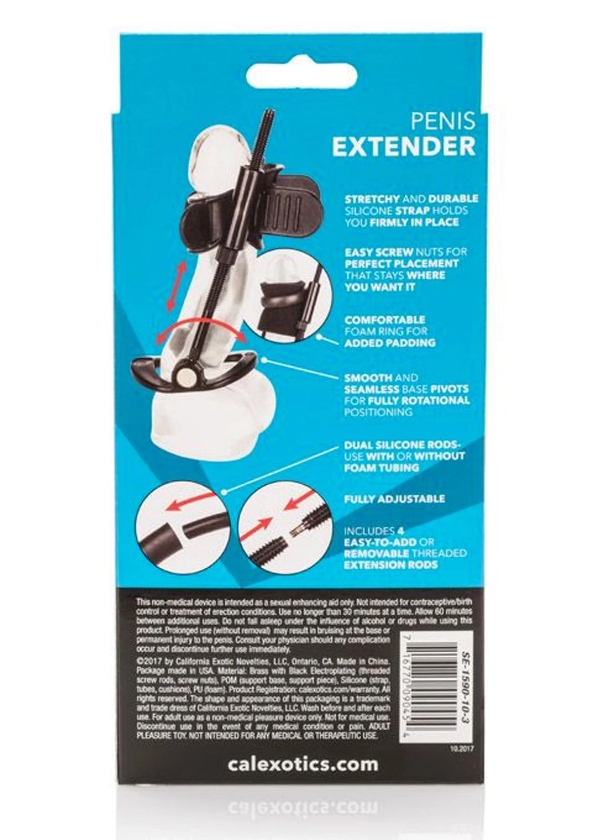 Bestel: Penis Extender by CalExotics - bij Happytoys: de erotische sex webshop | liever Happy dan Easy ⭐⭐⭐⭐⭐