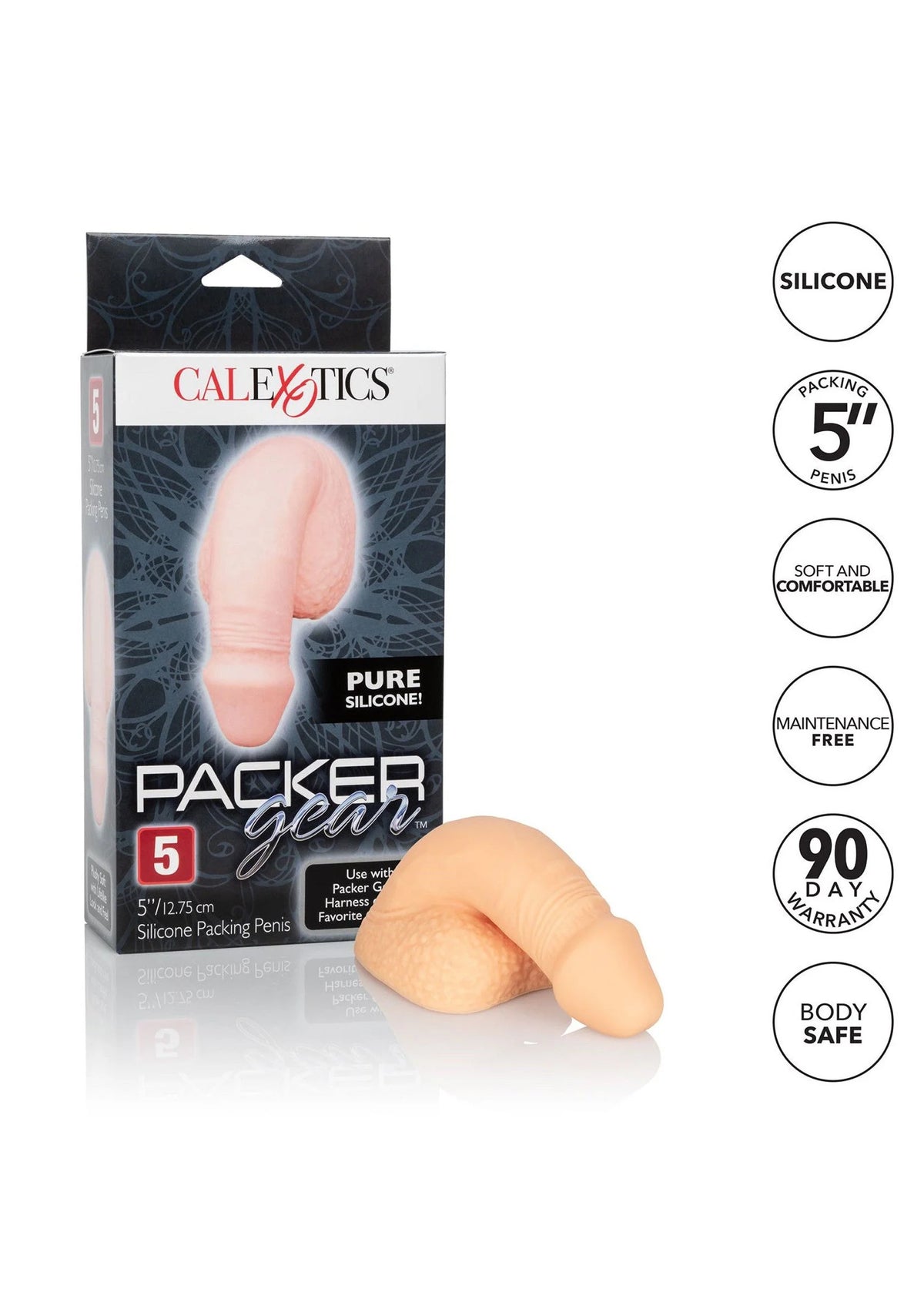 Bestel: 5 inch Silicone Packing Penis by CalExotics - bij Happytoys: de erotische sex webshop | liever Happy dan Easy ⭐⭐⭐⭐⭐