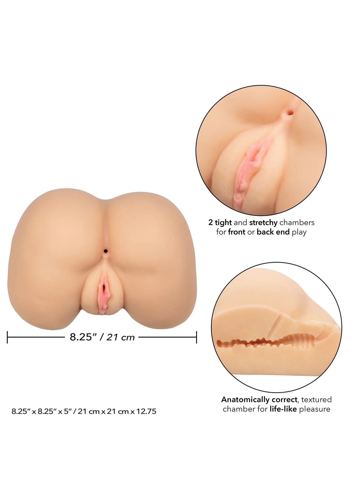 Bestel: Stroke It Life size Ass Skin by CalExotics - bij Happytoys: de erotische sex webshop | liever Happy dan Easy ⭐⭐⭐⭐⭐
