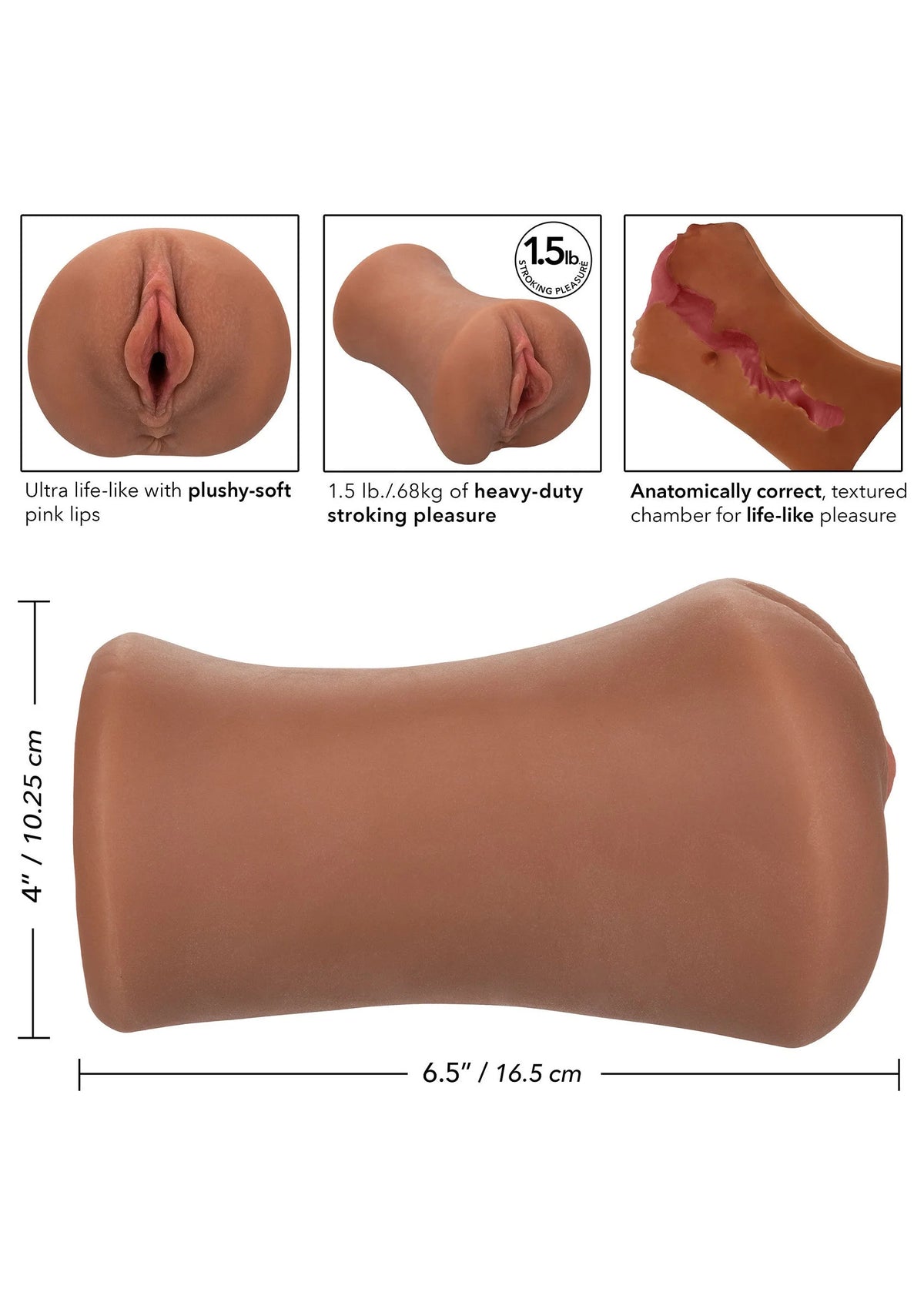 Bestel: Stroke It Juicy Pussy by CalExotics - bij Happytoys: de erotische sex webshop | liever Happy dan Easy ⭐⭐⭐⭐⭐