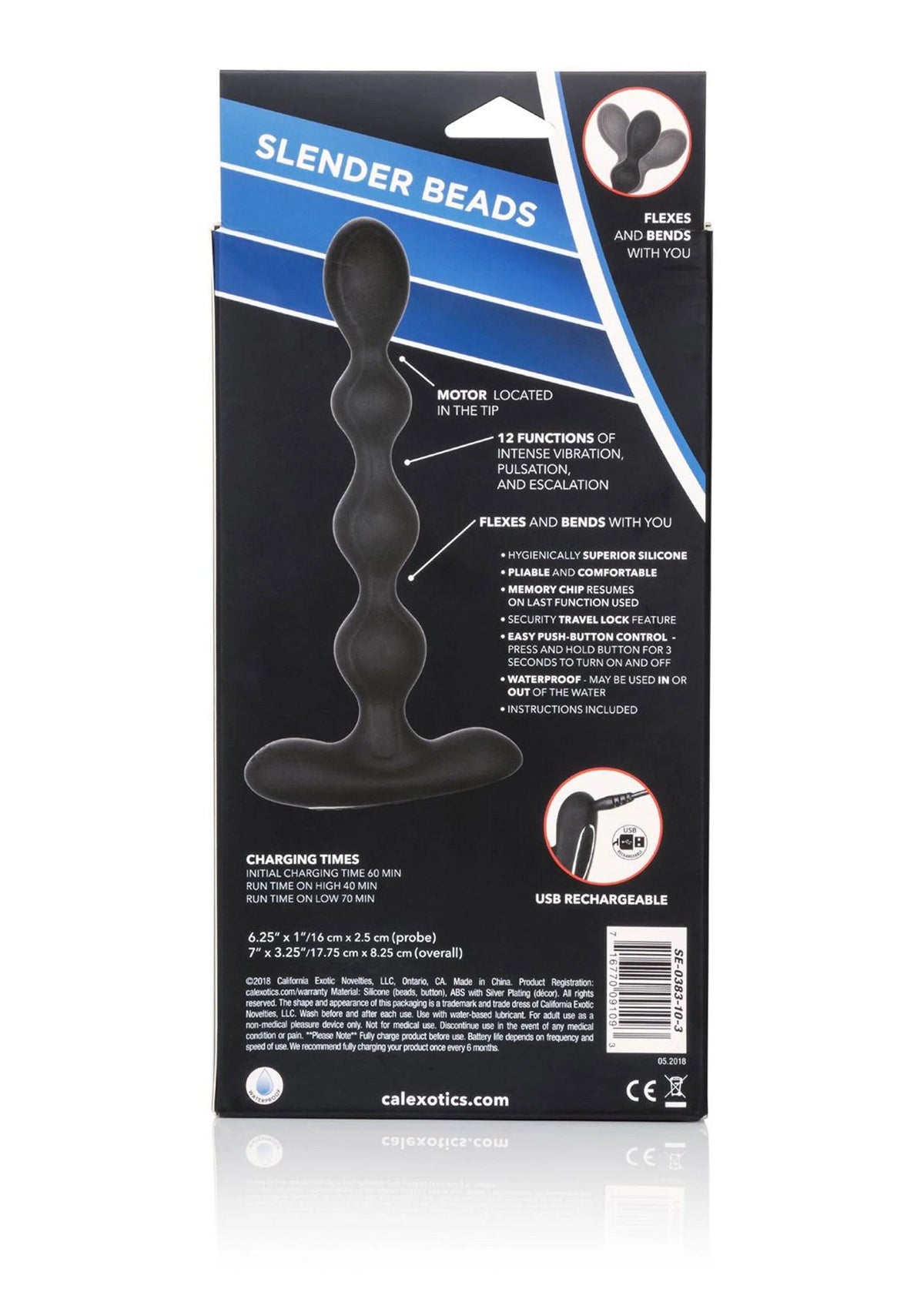 Bestel: Eclipse Slender Vibrating Anal Beads by CalExotics - bij Happytoys: de erotische sex webshop | liever Happy dan Easy ⭐⭐⭐⭐⭐