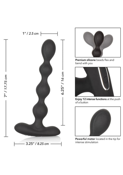 Bestel: Eclipse Slender Vibrating Anal Beads by CalExotics - bij Happytoys: de erotische sex webshop | liever Happy dan Easy ⭐⭐⭐⭐⭐