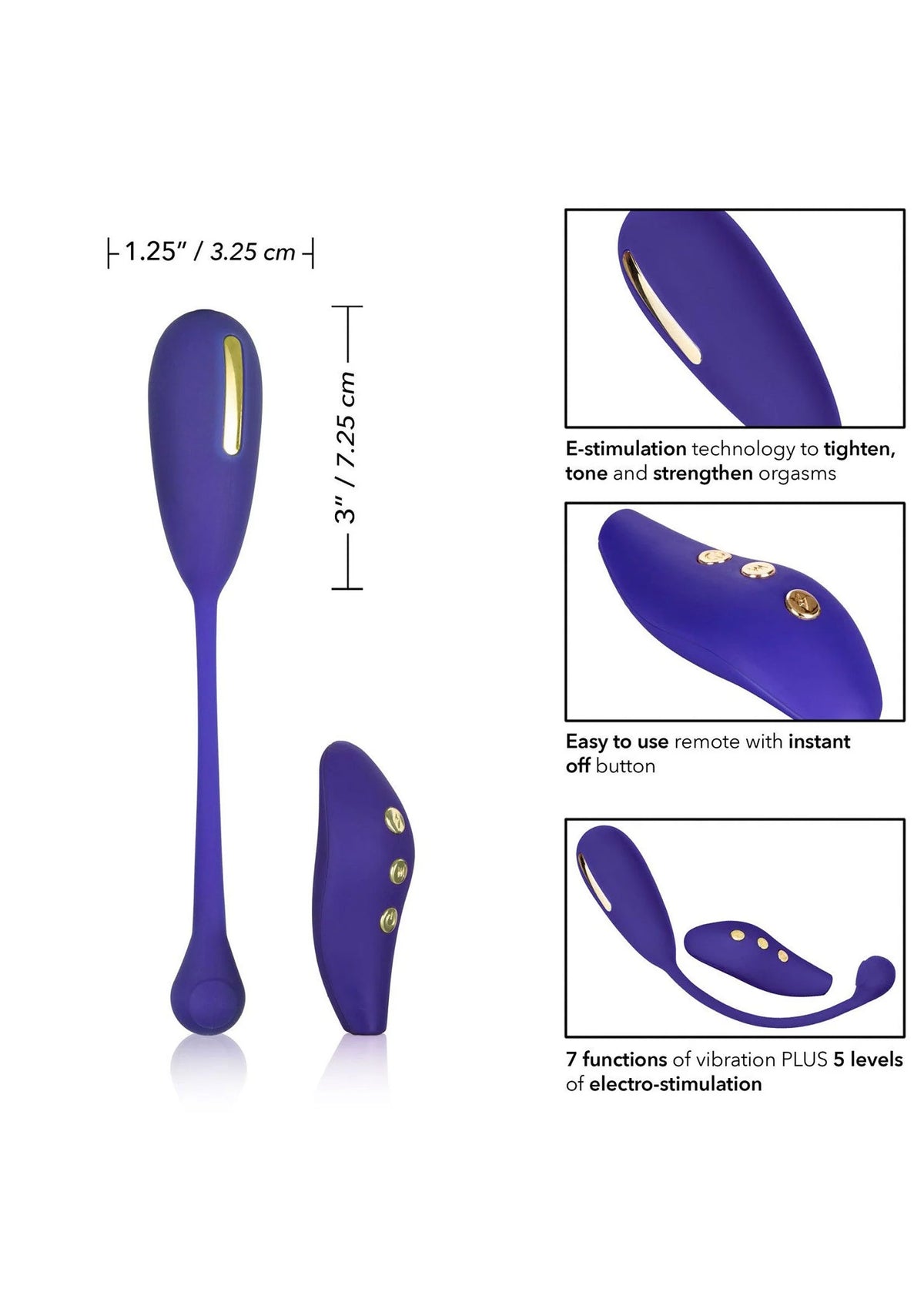 Bestel: Impulse Intimate E - Stimulator Remote Kegel Exerciser by CalExotics - bij Happytoys: de erotische sex webshop | liever Happy dan Easy ⭐⭐⭐⭐⭐