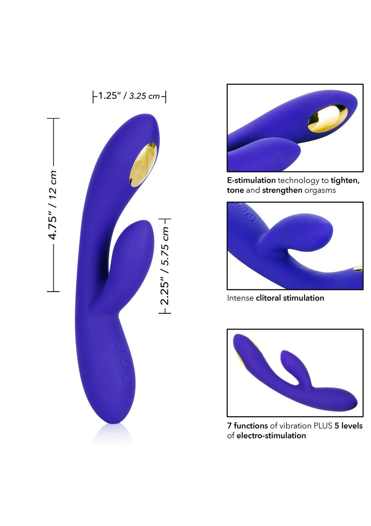 Bestel: Impulse Intimate E - Stimulator Dual Wand vibrator CalExotics by CalExotics - bij Happytoys: de erotische sex webshop | liever Happy dan Easy ⭐⭐⭐⭐⭐
