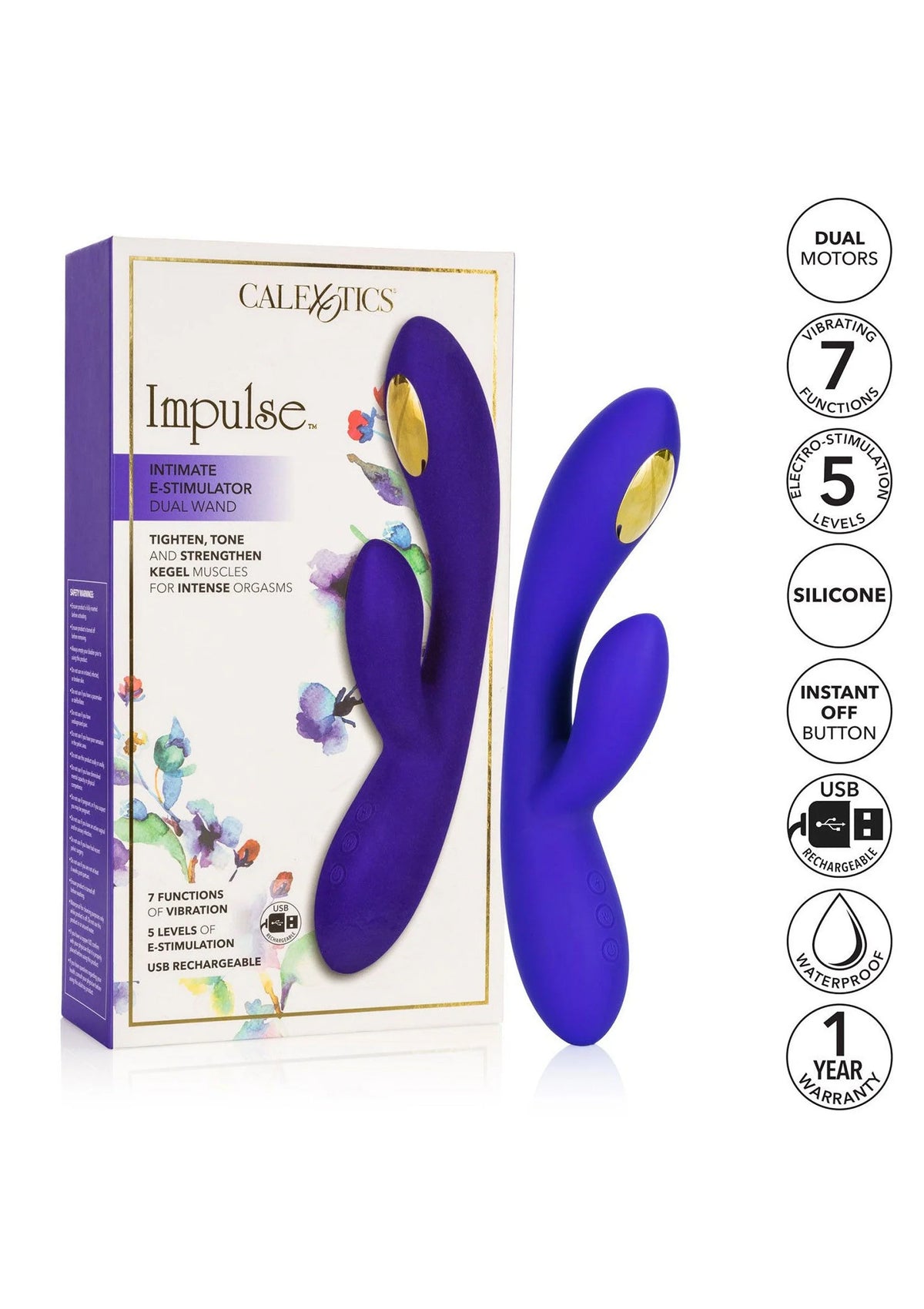 Bestel: Impulse Intimate E - Stimulator Dual Wand vibrator CalExotics by CalExotics - bij Happytoys: de erotische sex webshop | liever Happy dan Easy ⭐⭐⭐⭐⭐