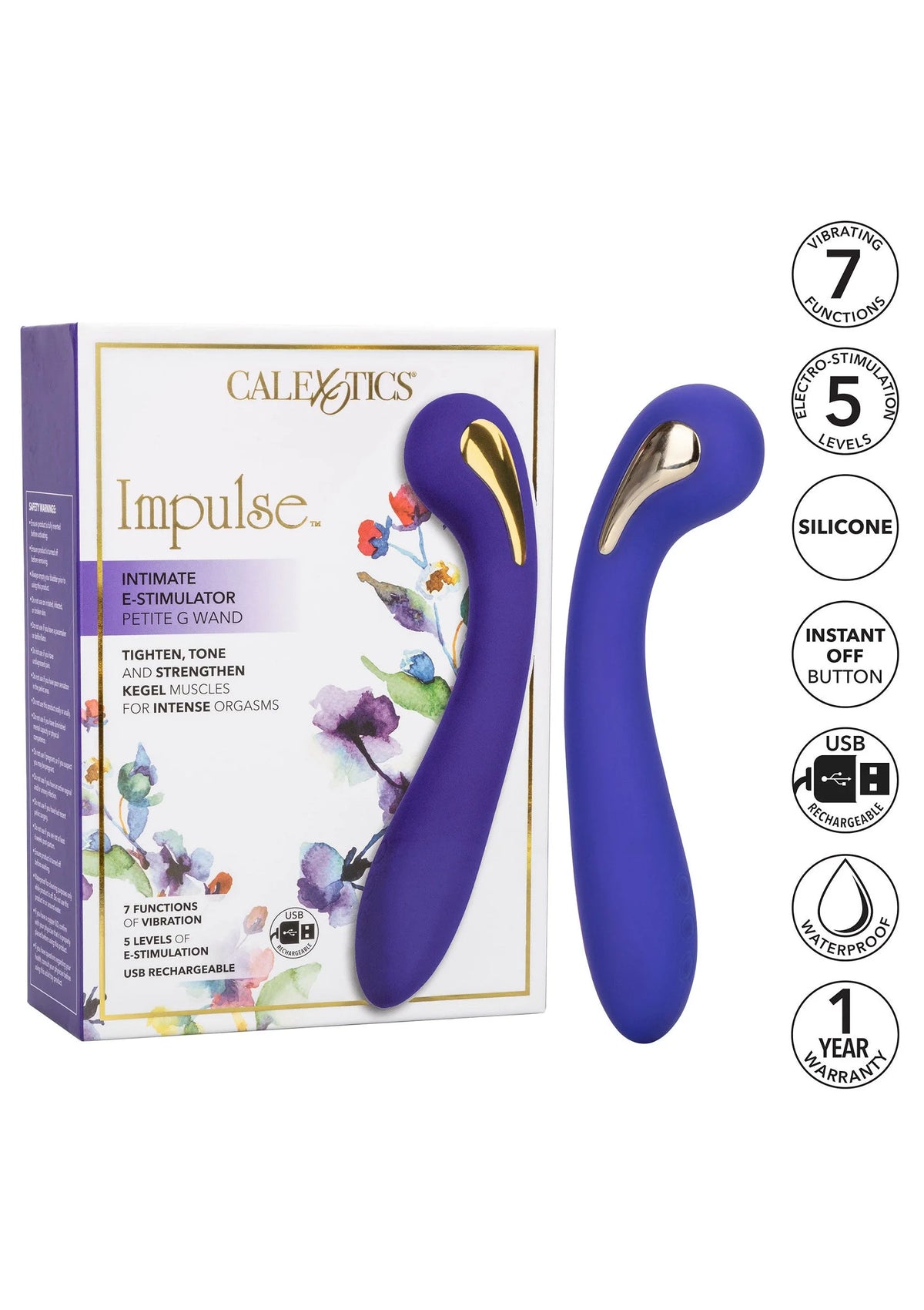 Bestel: Impulse Intimate E - Stimulator Petite G Wand vibrator by CalExotics - bij Happytoys: de erotische sex webshop | liever Happy dan Easy ⭐⭐⭐⭐⭐