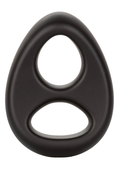 Bestel: Ultra - Soft Dual Ring Cock & Scrotum ring by CalExotics - bij Happytoys: de erotische sex webshop | liever Happy dan Easy ⭐⭐⭐⭐⭐ - Default Title - 13656 - BLACK