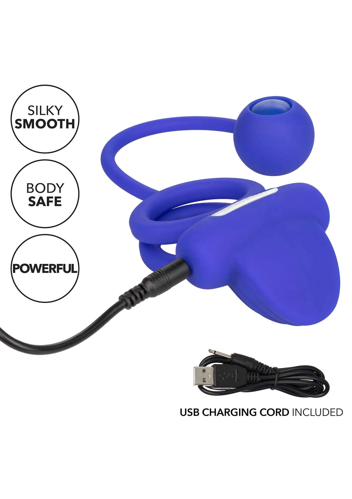 Bestel: Silicone Rechargeable Dual Rockin' Rim Enhancer by CalExotics - bij Happytoys: de erotische sex webshop | liever Happy dan Easy ⭐⭐⭐⭐⭐