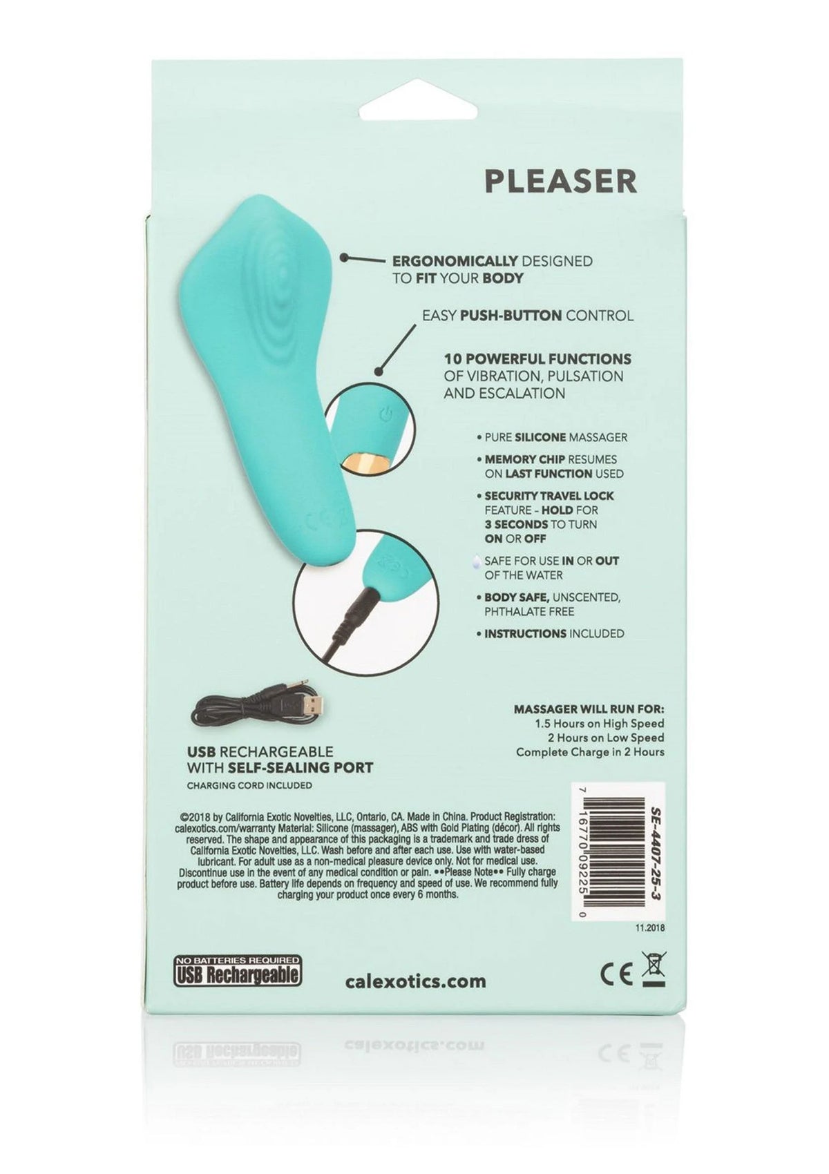 Bestel: Slay Pleaser vibrator by CalExotics - bij Happytoys: de erotische sex webshop | liever Happy dan Easy ⭐⭐⭐⭐⭐