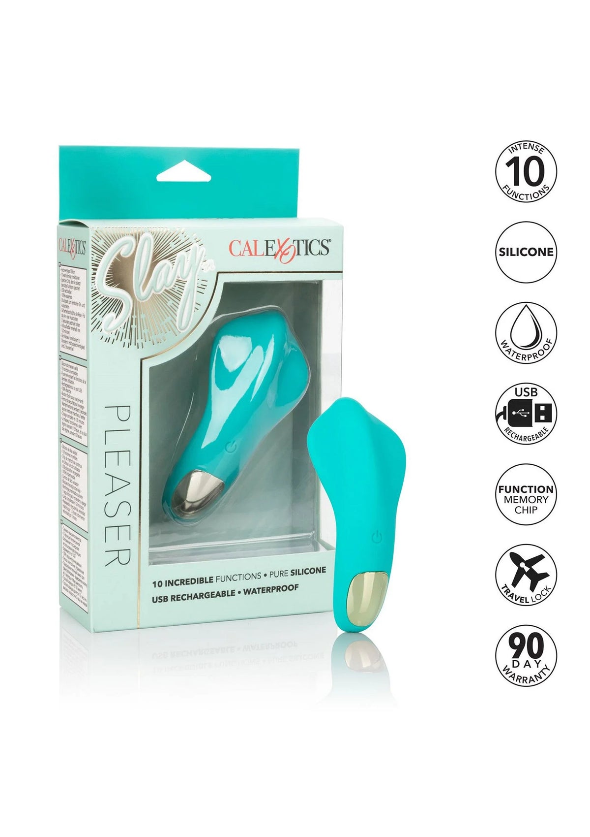 Bestel: Slay Pleaser vibrator by CalExotics - bij Happytoys: de erotische sex webshop | liever Happy dan Easy ⭐⭐⭐⭐⭐