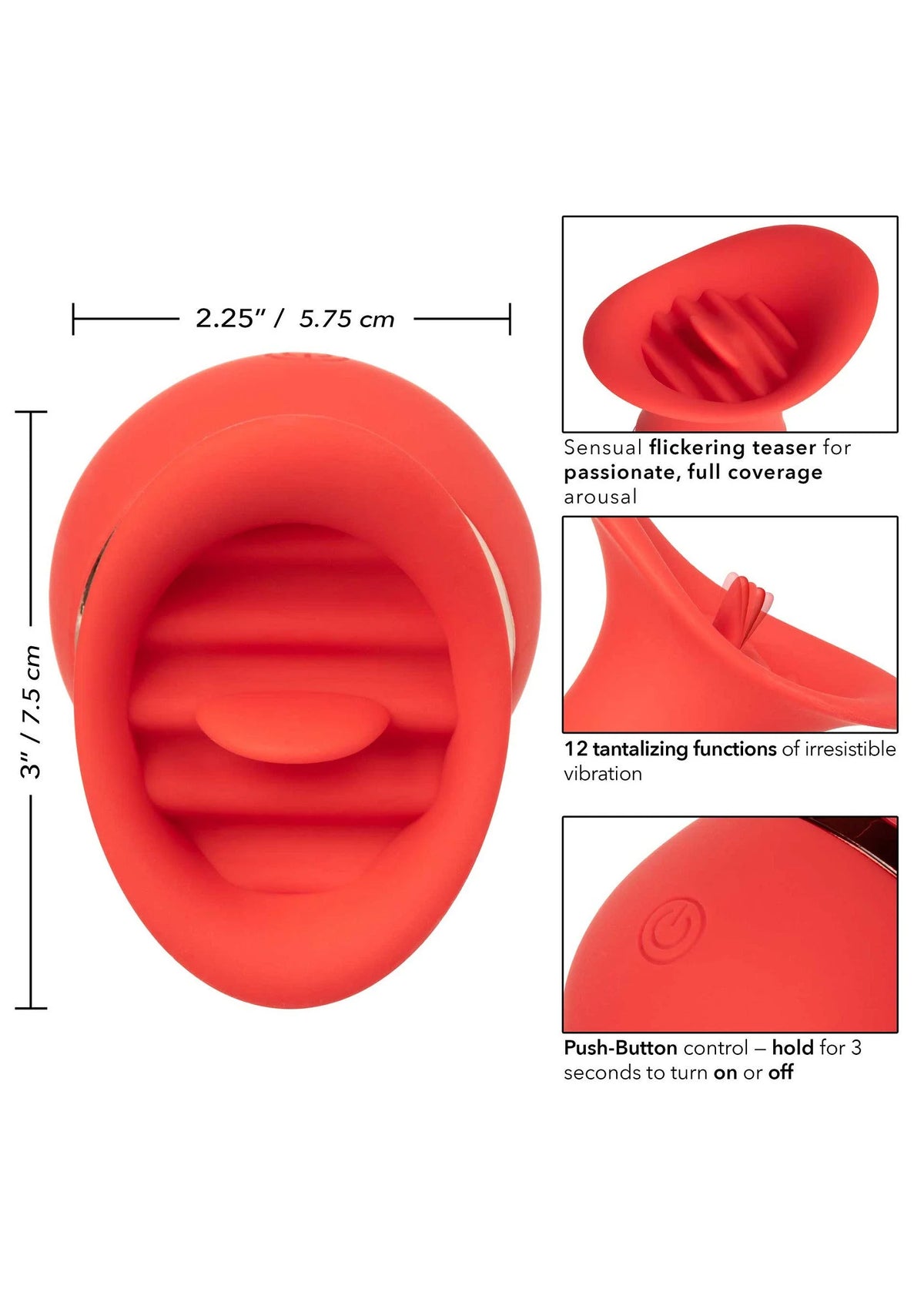 Bestel: French Kiss Charmer teaser vibrator by CalExotics - bij Happytoys: de erotische sex webshop | liever Happy dan Easy ⭐⭐⭐⭐⭐