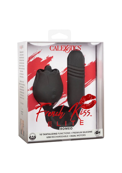 Bestel: French Kiss Elite Romeo double action vibrator by CalExotics - bij Happytoys: de erotische sex webshop | liever Happy dan Easy ⭐⭐⭐⭐⭐