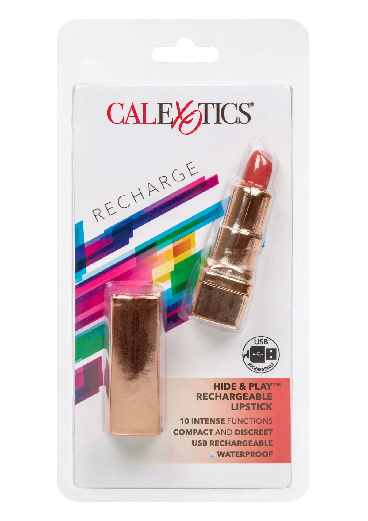 Bestel: Hide & Play Lipstick Rechargeable by CalExotics - bij Happytoys: de erotische sex webshop | liever Happy dan Easy ⭐⭐⭐⭐⭐