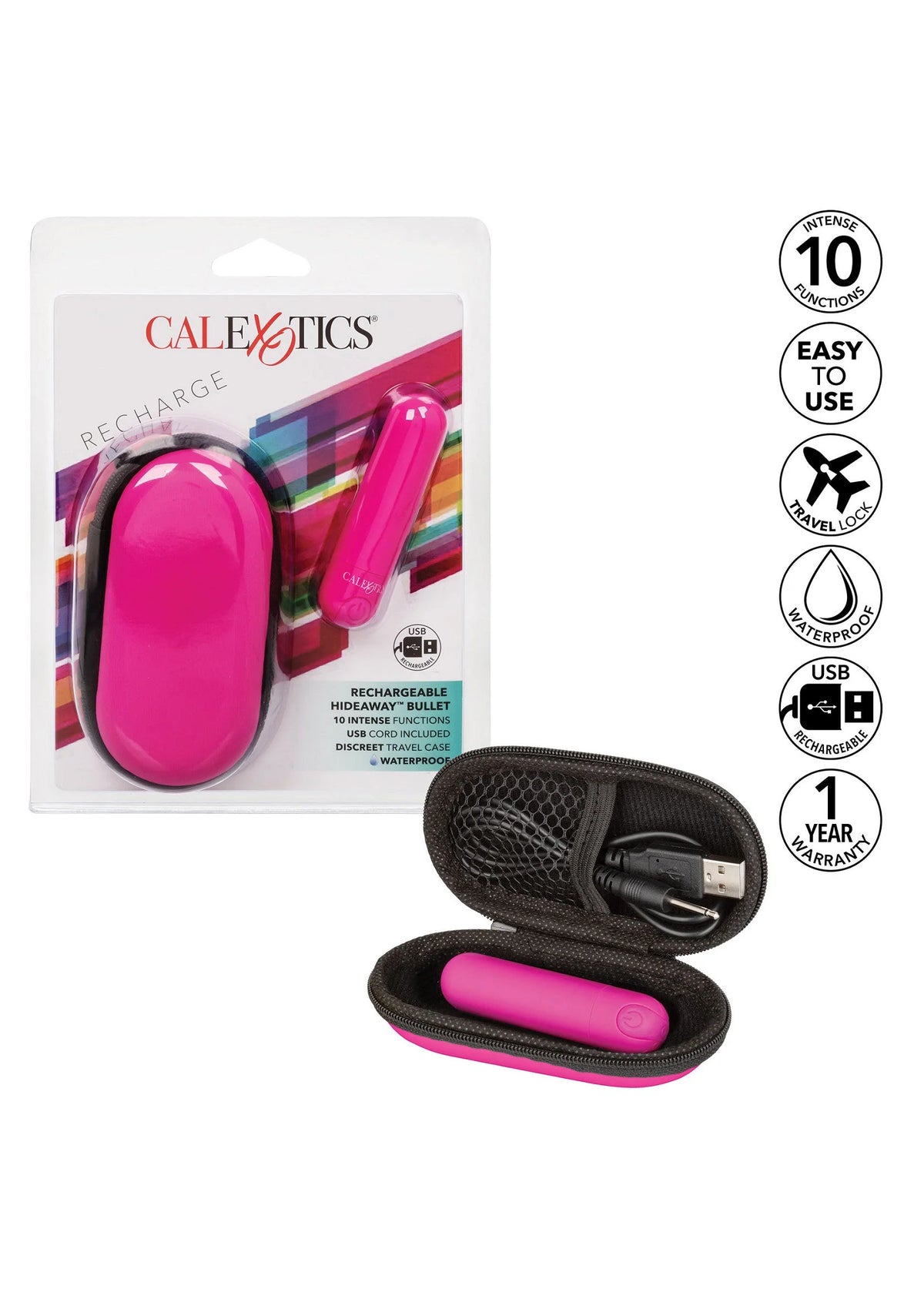 Bestel: Rechargeable Hideaway Bullet by CalExotics - bij Happytoys: de erotische sex webshop | liever Happy dan Easy ⭐⭐⭐⭐⭐