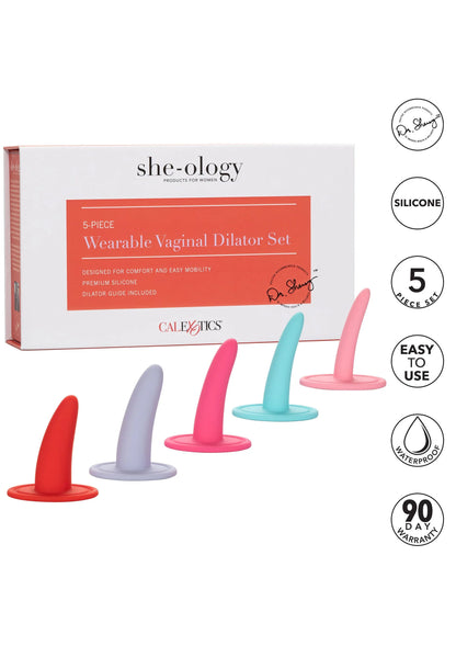 Bestel: She - ology 5 - piece Wearable Vaginal Dilator Set by CalExotics - bij Happytoys: de erotische sex webshop | liever Happy dan Easy ⭐⭐⭐⭐⭐