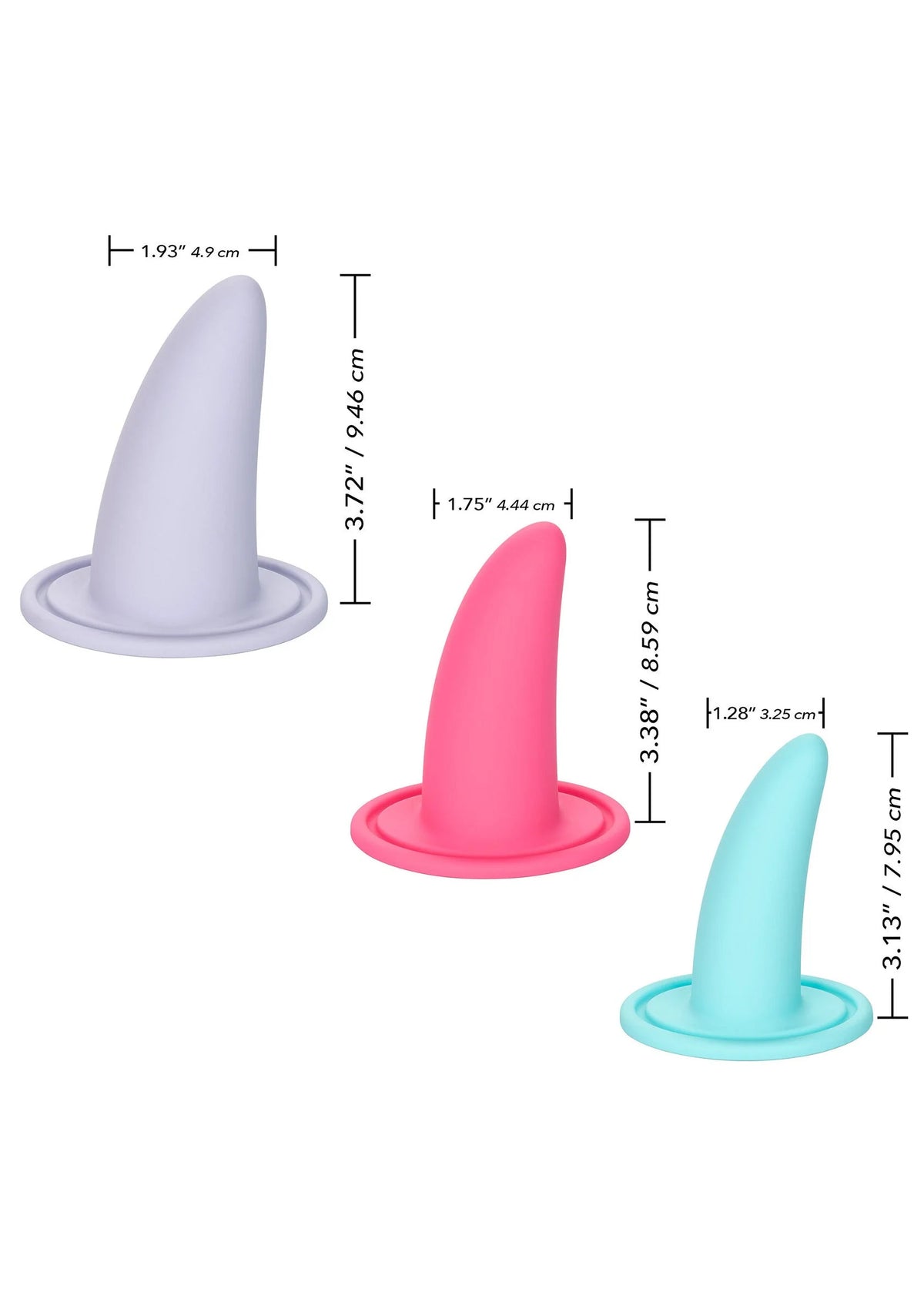 Bestel: She - ology Advanced 3 - Piece Wearable Vaginal Dilator Set by CalExotics - bij Happytoys: de erotische sex webshop | liever Happy dan Easy ⭐⭐⭐⭐⭐