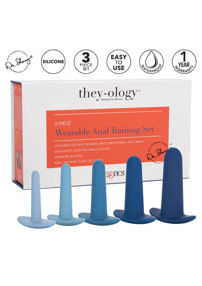Bestel: They - ology 5 - Piece Wearable Anal Training Set by CalExotics - bij Happytoys: de erotische sex webshop | liever Happy dan Easy ⭐⭐⭐⭐⭐
