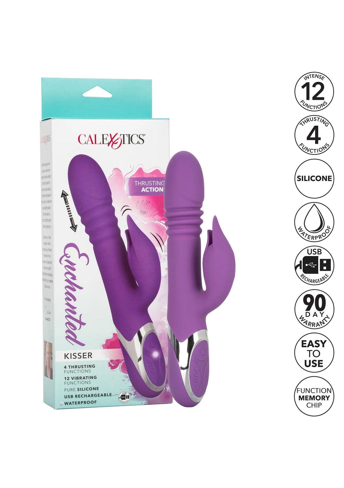 Bestel: Enchanted Kisser Rotating Vibrator by CalExotics - bij Happytoys: de erotische sex webshop | liever Happy dan Easy ⭐⭐⭐⭐⭐