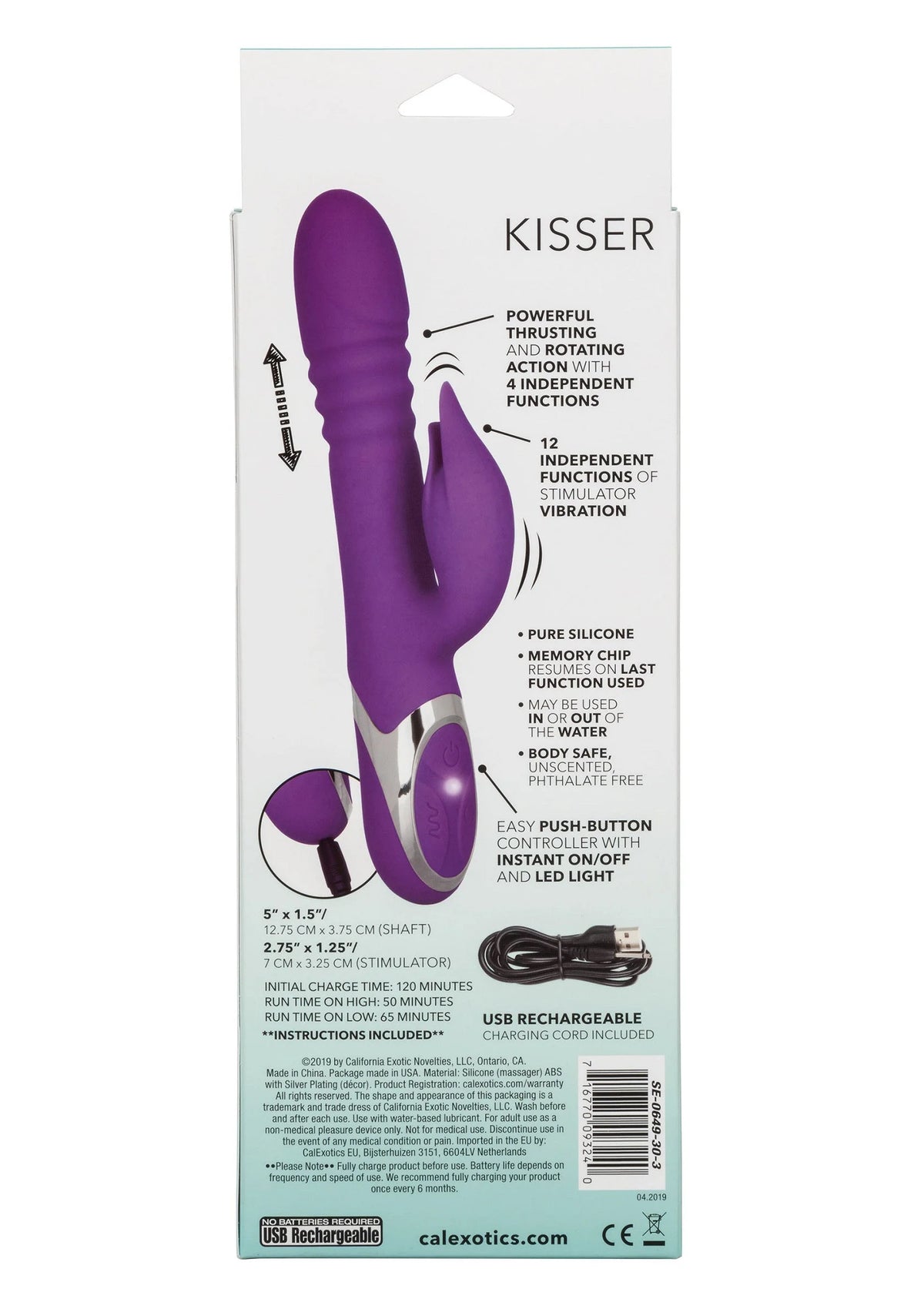 Bestel: Enchanted Kisser Rotating Vibrator by CalExotics - bij Happytoys: de erotische sex webshop | liever Happy dan Easy ⭐⭐⭐⭐⭐