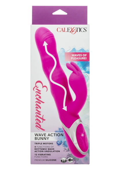 Bestel: Wave Action Bunny by CalExotics Enchanted - bij Happytoys: de erotische sex webshop | liever Happy dan Easy ⭐⭐⭐⭐⭐