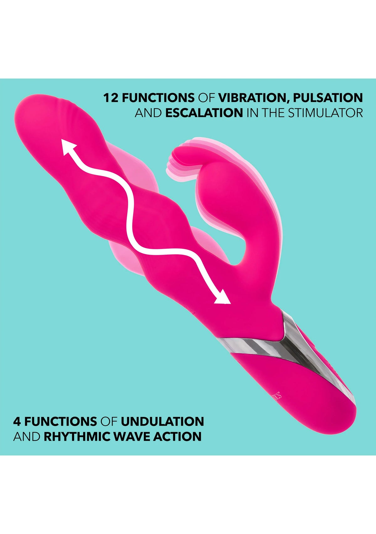 Bestel: Wave Action Bunny by CalExotics Enchanted - bij Happytoys: de erotische sex webshop | liever Happy dan Easy ⭐⭐⭐⭐⭐