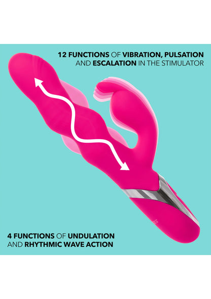 Bestel: Wave Action Bunny by CalExotics Enchanted - bij Happytoys: de erotische sex webshop | liever Happy dan Easy ⭐⭐⭐⭐⭐