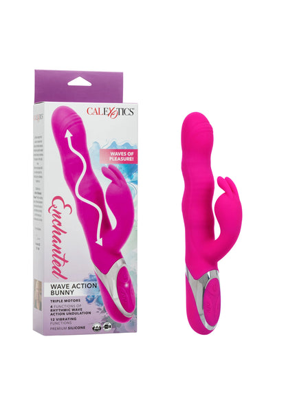 Bestel: Wave Action Bunny by CalExotics Enchanted - bij Happytoys: de erotische sex webshop | liever Happy dan Easy ⭐⭐⭐⭐⭐