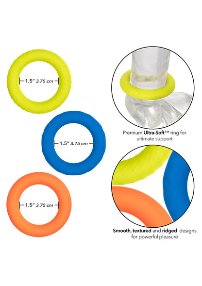 Bestel: Link Up Ultra - Soft Climax Set cockring by CalExotics - bij Happytoys: de erotische sex webshop | liever Happy dan Easy ⭐⭐⭐⭐⭐