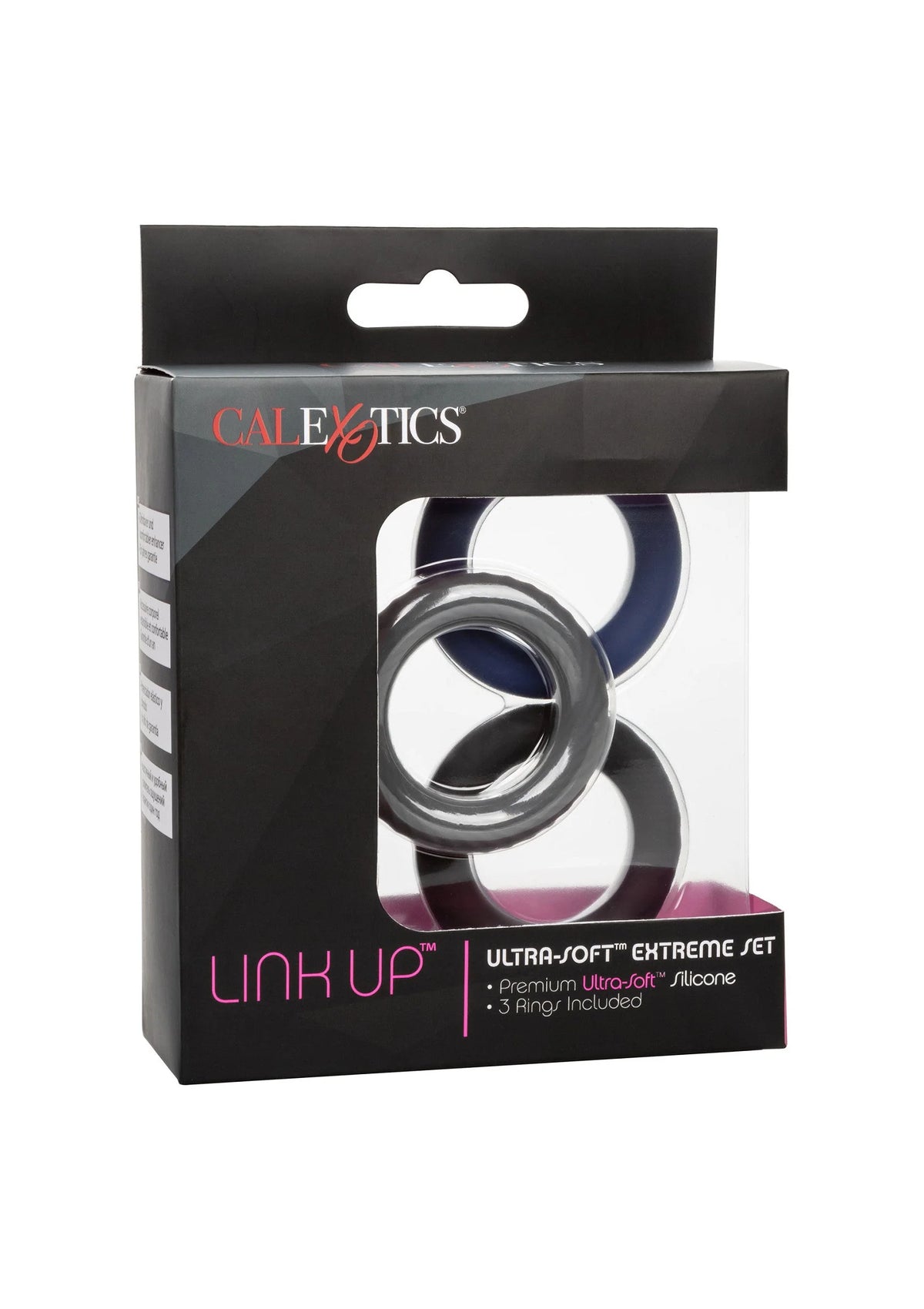 Bestel: Link Up Ultra - Soft Extreme Set cockring by CalExotics - bij Happytoys: de erotische sex webshop | liever Happy dan Easy ⭐⭐⭐⭐⭐