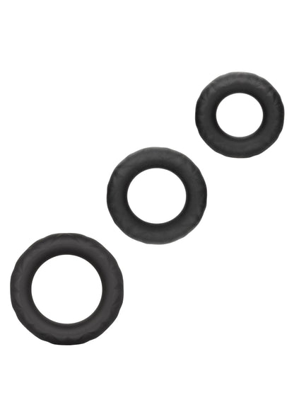 Bestel: Link Up Ultra - Soft Supreme Set cockring by CalExotics - bij Happytoys: de erotische sex webshop | liever Happy dan Easy ⭐⭐⭐⭐⭐ - Default Title - 14172 - BLACK