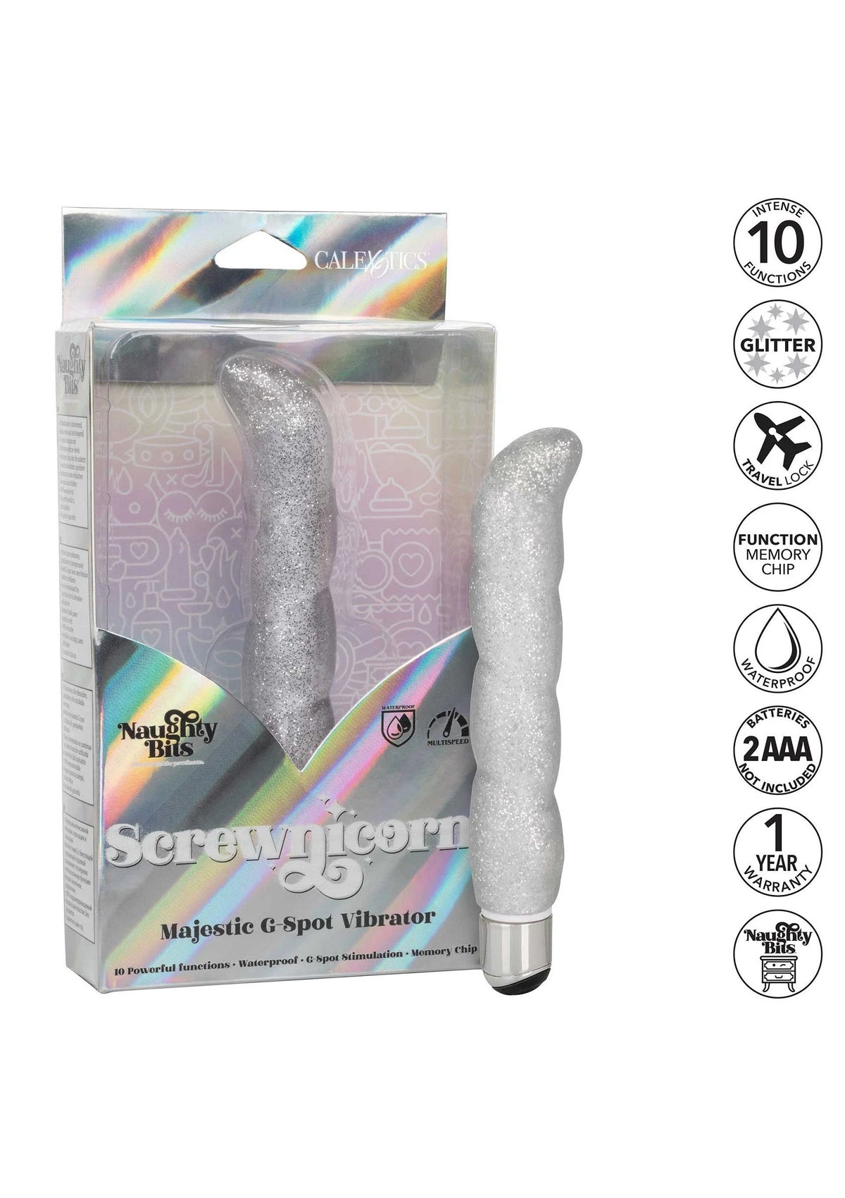 Bestel: Screwnicorn Majestic G - spot Vibrator by CalExotics Naughty Bits - bij Happytoys: de erotische sex webshop | liever Happy dan Easy ⭐⭐⭐⭐⭐
