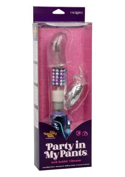 Bestel: Naughty Bits Party in my Pants Jack Rabbit Vibrator CalExotics - bij Happytoys: de erotische sex webshop | liever Happy dan Easy ⭐⭐⭐⭐⭐