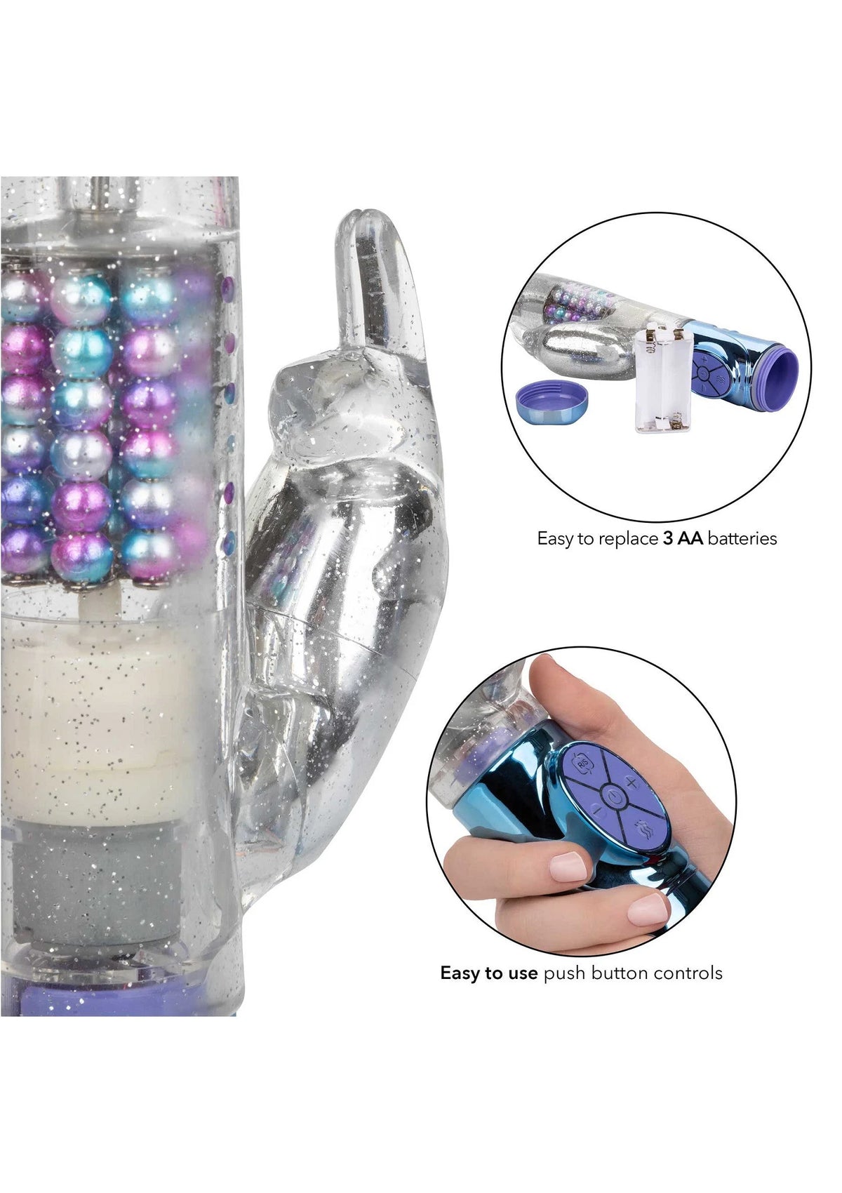Bestel: Naughty Bits Party in my Pants Jack Rabbit Vibrator CalExotics - bij Happytoys: de erotische sex webshop | liever Happy dan Easy ⭐⭐⭐⭐⭐