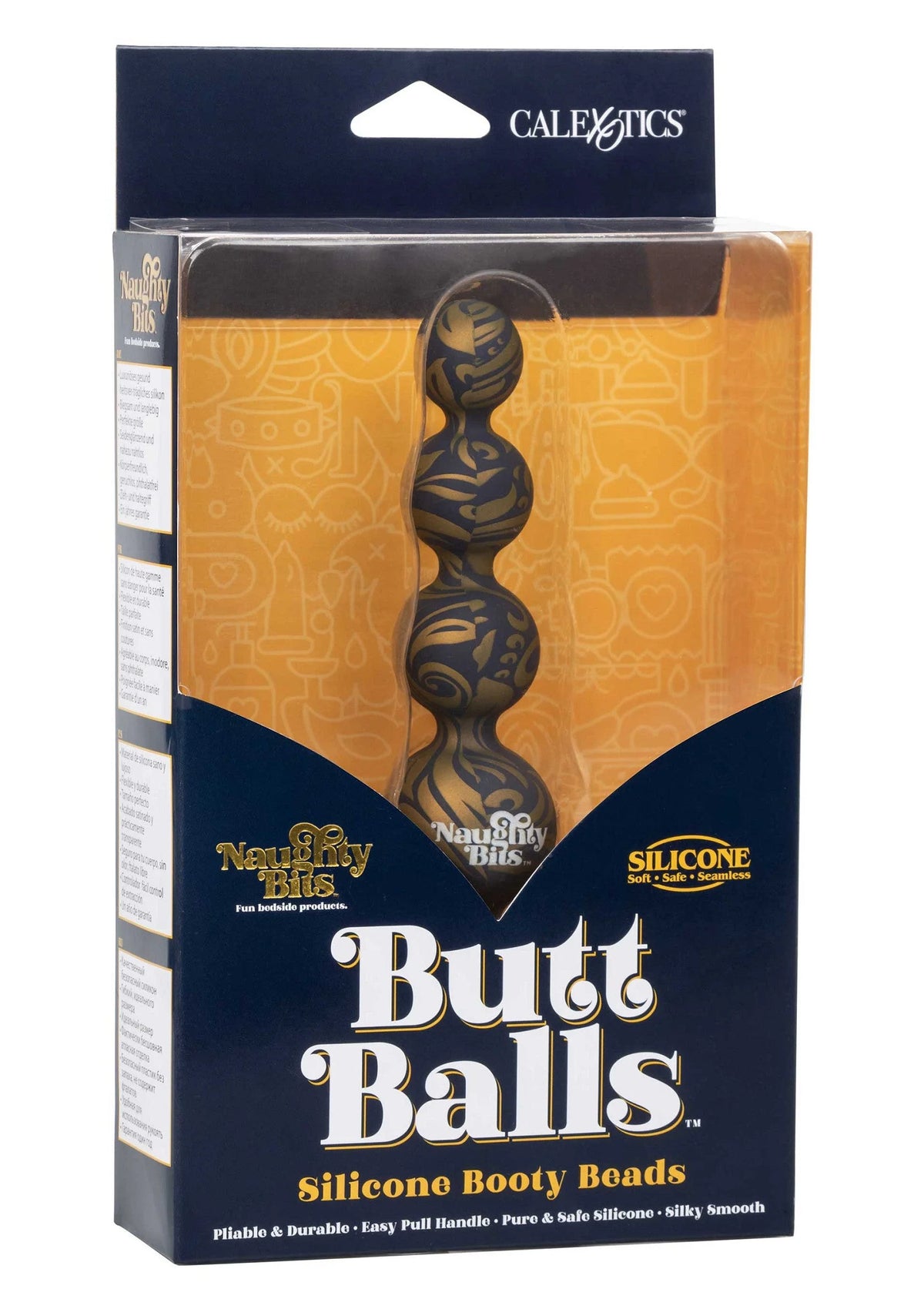 Bestel: Naughty Bits Butt Balls Silicone Booty Beads by CalExotics - bij Happytoys: de erotische sex webshop | liever Happy dan Easy ⭐⭐⭐⭐⭐