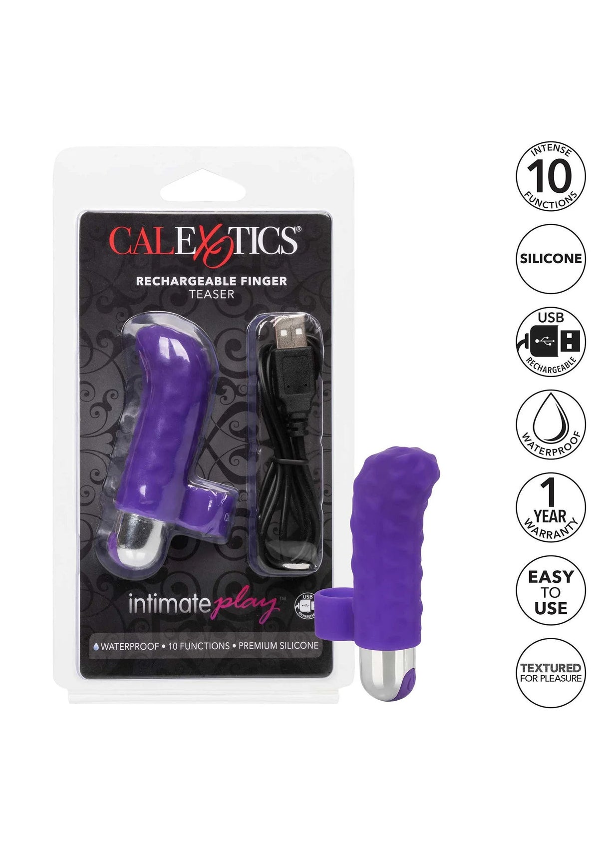 Bestel: Rechargeable Finger Teaser by CalExotics Intimate Play - bij Happytoys: de erotische sex webshop | liever Happy dan Easy ⭐⭐⭐⭐⭐