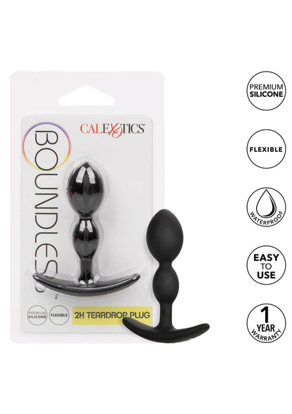 Bestel: Boundless 2X Teardrop Plug by CalExotics - bij Happytoys: de erotische sex webshop | liever Happy dan Easy ⭐⭐⭐⭐⭐